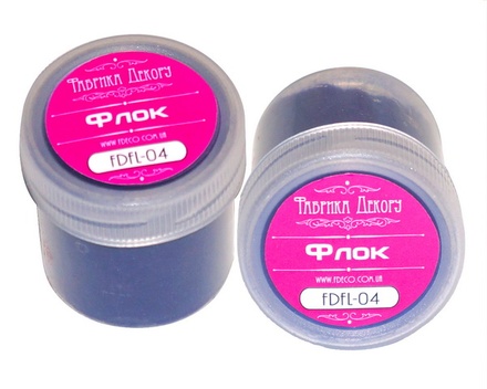 Оксамитова пудра Флок Оксамит - синій