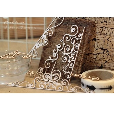 Чипборд Scrapiniec - Бордюри і куточки Park Avenue мікс, 11 штук