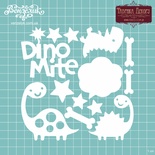 Чипборд від Вензелик - Набір динозаврів, 145x145 мм