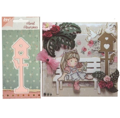 Ніж для вирубки Joy! Craft Dies- Floral Flourishes - Tall Bird House