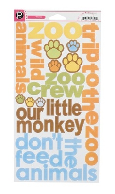 Наліпки — American Crafts - Zoo Fun Words