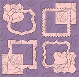 Чипборд Набір рамок №3. Великі