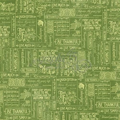 ЦЕНА СНИЖЕНА! Лист бумаги Graphic 45 - Time to Flourish - November Flourish, размер 30х30 см, двусторонняя