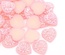 Серце, імітація перлинок, 18х17мм, колір рожевий, 1 шт.