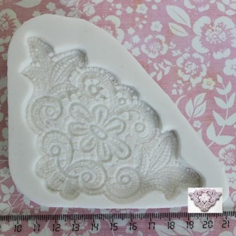 Силіконова форма (молд) - Мереживний візерунок 1, розмір: 12,6x9,1 см