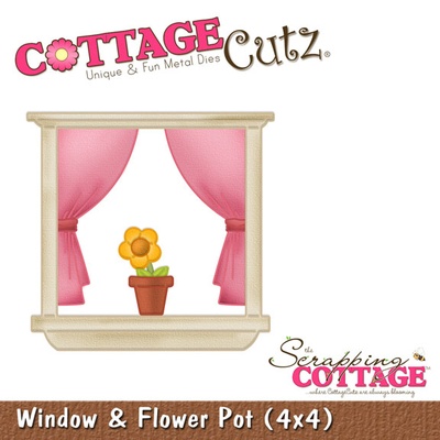 Ніж для вирубки CottageCutz - Window & Flower Pot, 10x10 см