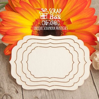 Чипборд ScrapBox - Рамка фігурна Hr-046