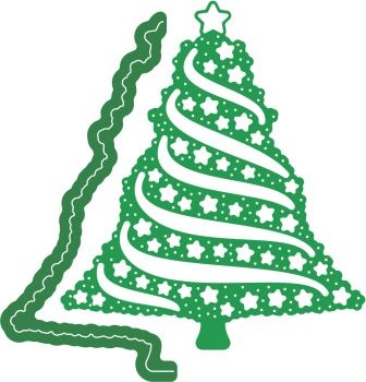 Ножі для вирубки Christmas Star Tree від Cheery Lynn Designs
