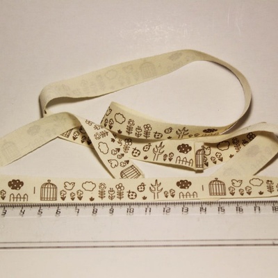 Стрічка від Thailand - Bird Cage Pattern Cotton Ribbon Label String, 1 метр