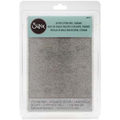 Пластины от Sizzix - Big Shot Cutting Pads -  Clear W/Silver Glitter, 2 шт.