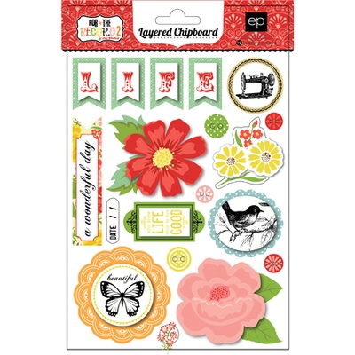 Багатошарові висічки для скрапбукінгу  від Echo park - For the Record 2 TailoRed