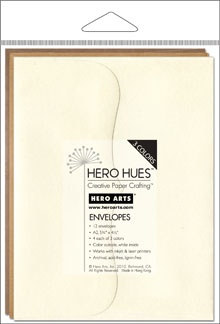 Набір конвертів Hero Arts - EARTH MIX ENVELOPES (відтінки бежевого), 3