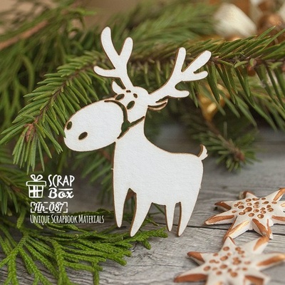 Чипборд ScrapBox - Новий олень без запрягу Hh-087