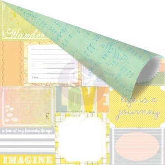 Аркуш паперу для скрапбукінгу для крапбуку від Prima - Free Spirit- Expressive, двосторонній, 10 шт.