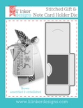 Нож для вырубки от Lil' Inker Designs - Stitched Gift & Note Card Holder Die