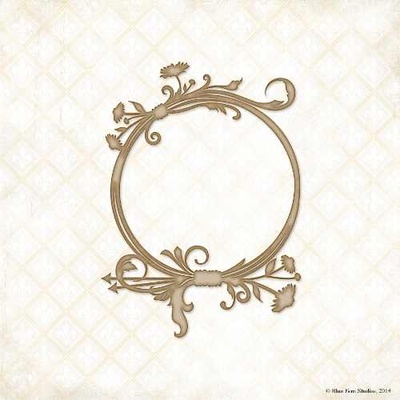 Чипборд Blue Fern Studios - Treasured Floral Frame