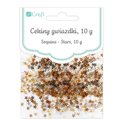 Пайетки звёздочки 1 см, 10г, TM dpCraft (Dalprint)