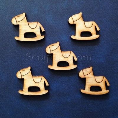 Деревянная фигурка WOOD-010 - Лошадка, 1 штука