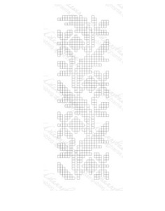 Акриловый штамп F032a Орнамент, размер 2,5 * 8,1 см