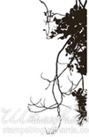 Акриловый штамп FL021 Ветви дерева, размер 2,7 * 5,3 см