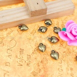 Металлическое украшение "Сердечко маленькое, объемное", 9х7 мм, 1 шт.