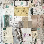 Ткань для рукоделия от Hobby&You, 50x50см (лен с принтом) - Письма