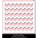 Маска My Favorite Things - Stensils Large Chevron Stripes, 15х15см
