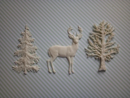 Набор гибких пластиковых фигурок - Зимний лес, 3 эл., высота элементов 7 см