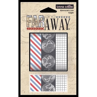 Бумажный скотч Teresa Collins - Far & Away, 3 шт.