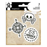 Набор штампов от  Imaginisce - Pirate, пираты, размеры упаковки 9,5 х 13,3 см