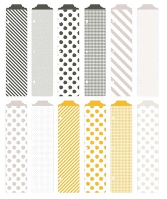 Розділювачі Project Life by Becky Higgins - Designer Dividers - Midnight Edition