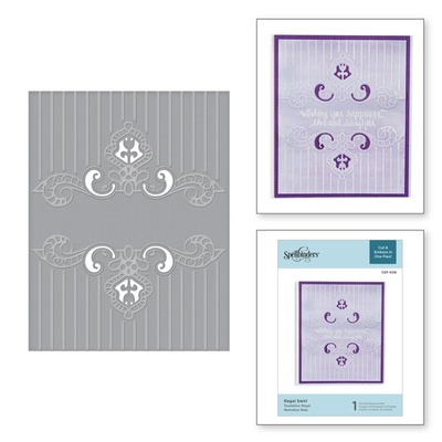 Папка для тиснения от Spellbinders - Regal Swirl Cut and Emboss Folder