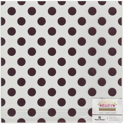 Ацетатний аркуш з фольгуванням в рожевий горошок від Pink Foil Dots, 30x30 см