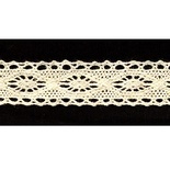 Мереживо в’язане, колір бежевий, ширина 21 мм, довжина 90 см