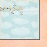 Аркуш двостороннього скрап-паперу Fancy Pants - Paper Baby Mine Welcome Baby