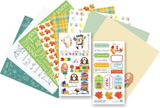 Набір паперу від Євгенія Курдібановська ТМ - шкільна пора, російська мова, 30x30 см, 8 шт.