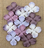 Набір гортензій, колір мікс-бузковий, фіолетовий, 35 мм, 20 шт.