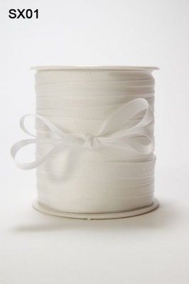 Стрічка White, колір білий, ширина 9,5мм, довжина 90 см