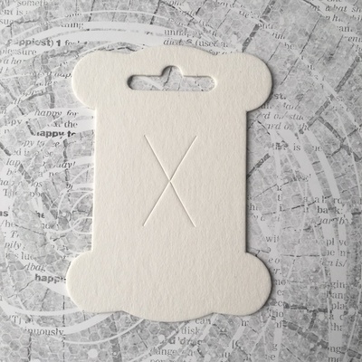 Шпулька белая, пивной картон, 1 шт. 10,8х8 см