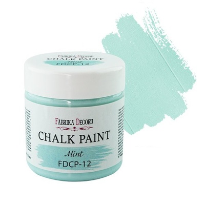 Крейдова фарба Chalk Paint М’ятна 50ml, ТМ Фабрика Декору