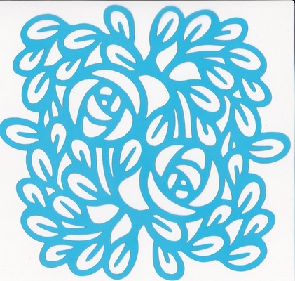 Маска - Фабрика Декору - Орнамент троянди 15см Х15см