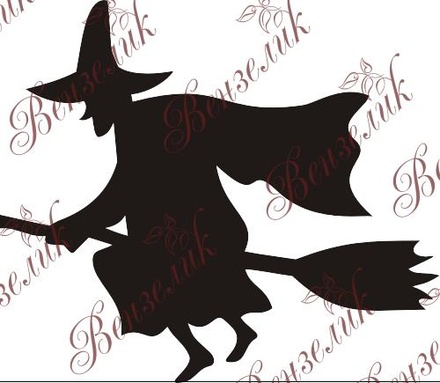 Чипборд від Вензелик - Відьмочка, розмір: 54x62 мм
