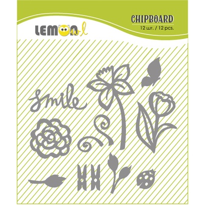 Набор чипборда от Lemon Owl - Weekend Trip, Chipboard kit #01, 12 элементов