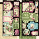 Высечки Graphic 45 - Bloom Tags and Pockets