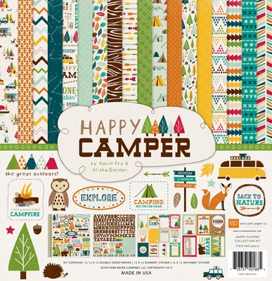 Набор бумаги от Echo Park - Happy Camper Collection Kit
