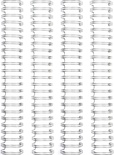 Пружинки для біндера - WR - Cinch - Wire Binders - Silver (1in), колір срібло, діаметр 2.54см, 4 шт.