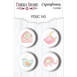 Набор скрапфишек Фабрика Декору из 4 шт. FDSC 143