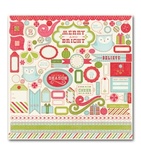 Наліпки від Carta Bella - Merry And Bright Element Stickers