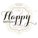 Акриловый штамп Lesia Zgharda TA025 HAPPY BIRTHDAY, 8.7х3.8 см.