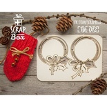 Чипборд ScrapBox - Набір вінків з гостролистом Hh-012